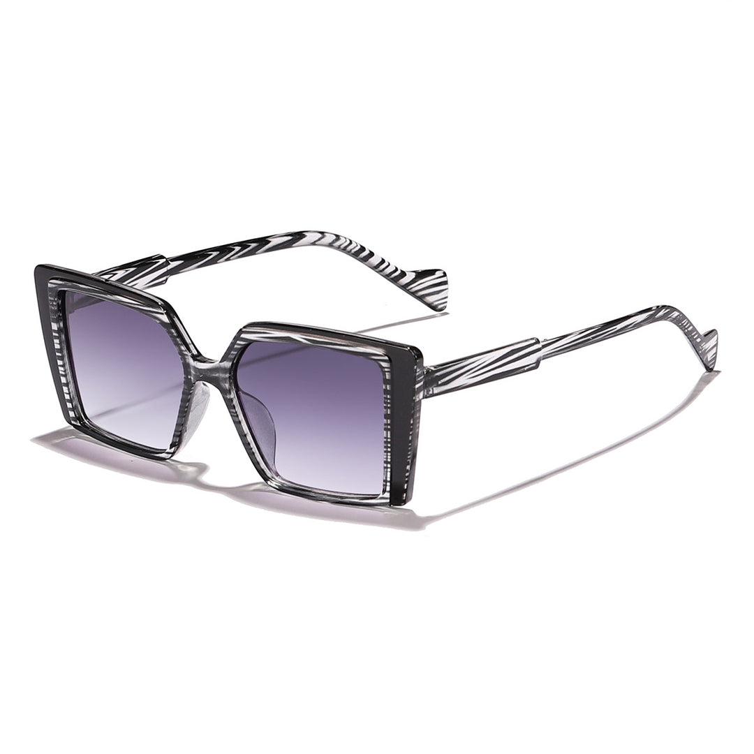 Damer elegante firkantede solbriller med speilende glass Skanto