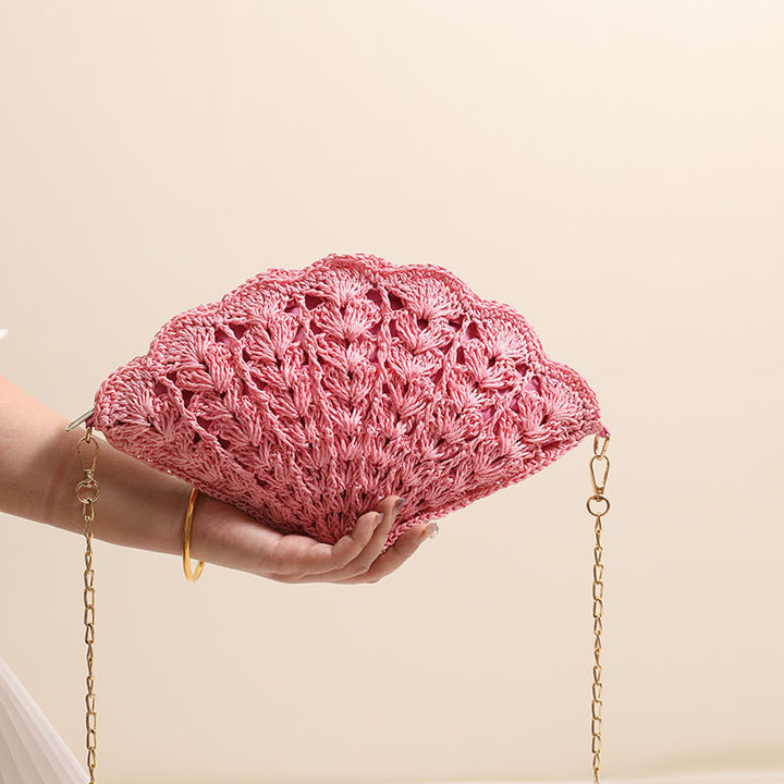 Elegant Clutch-veske i skjelldesign Skanto