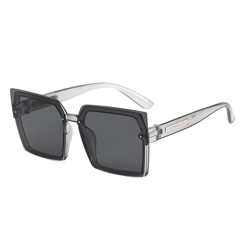 Dame Motebar Kvadratisk Solbrille med Stilig To-farget Ramme Skanto