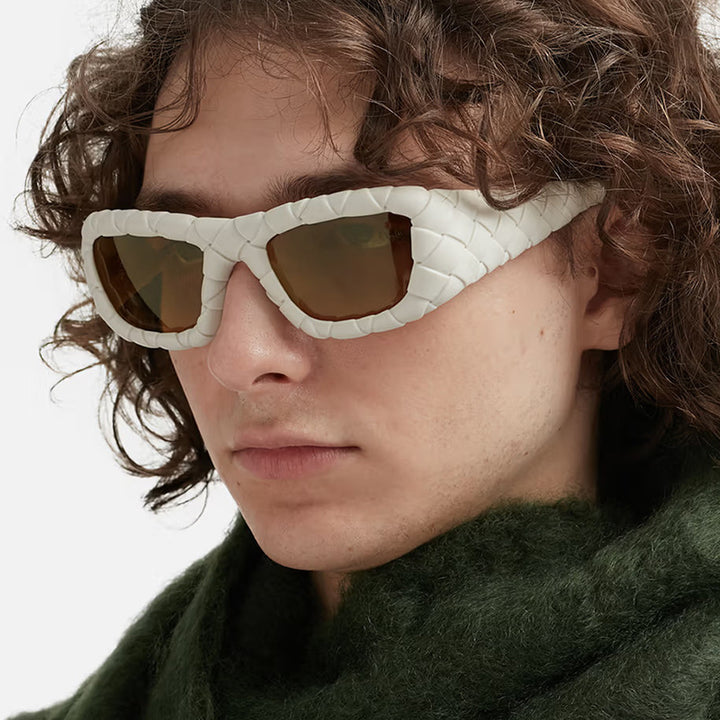 Dame ekstravagant solbrille med strukturert ramme Skanto
