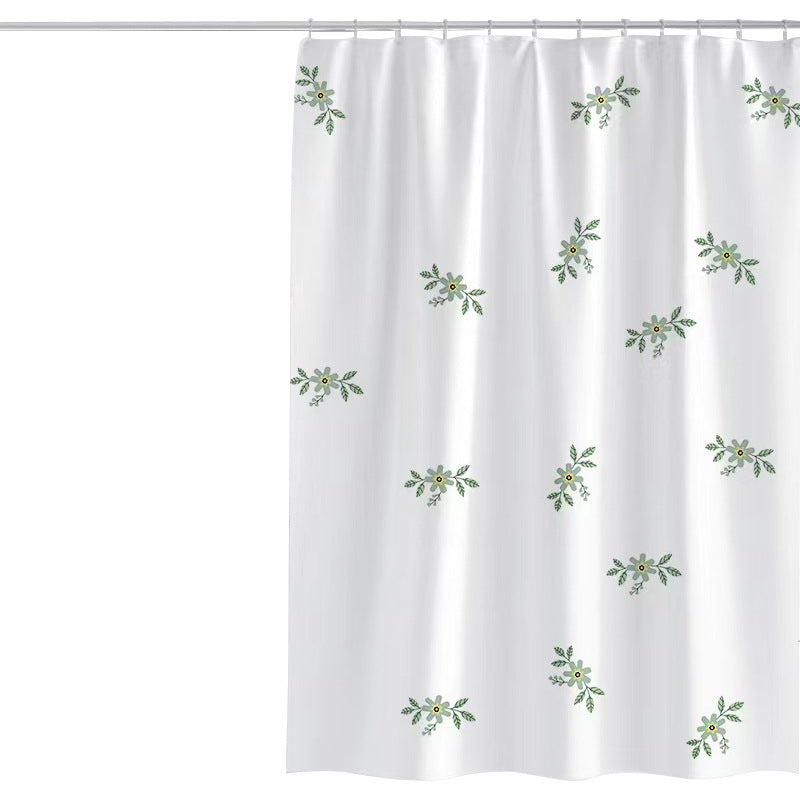 Kvinne Vintage Blomstertrykk Dusjforheng Skanto