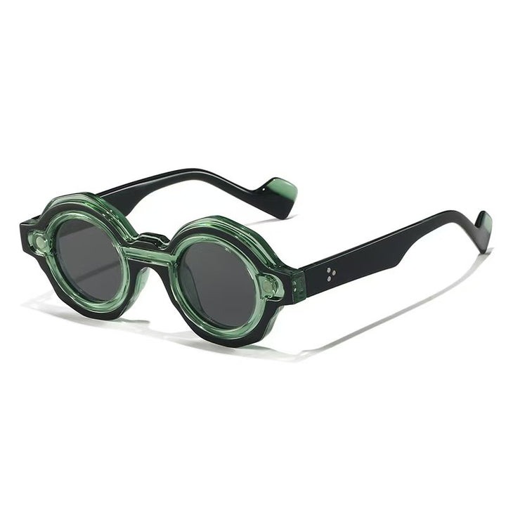 Damer moterik solbrille med unikt runddesign Skanto