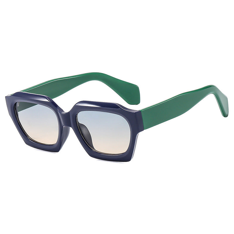Dame trendy geometrisk solbrille med unikt design Skanto