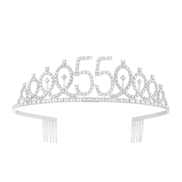 Damer krystall dekorert tiara med elegant design Skanto
