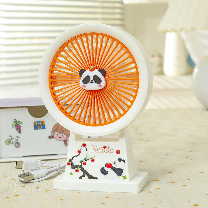 Dame Bærbar Minivifte med søtt Panda-design Skanto