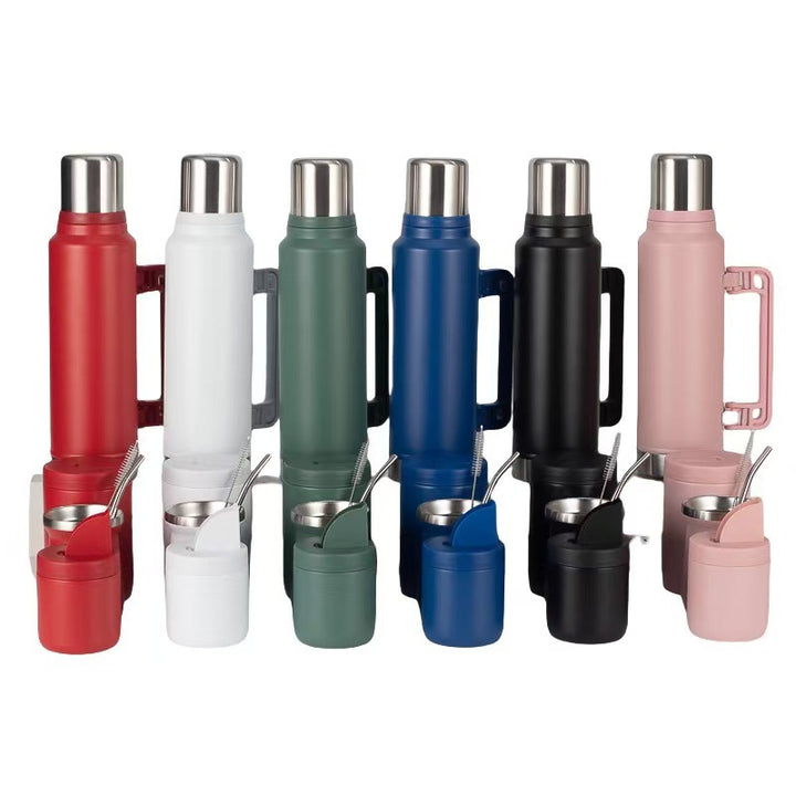 Kvinnelig stilige termoser med praktisk drikkekoppsett Skanto