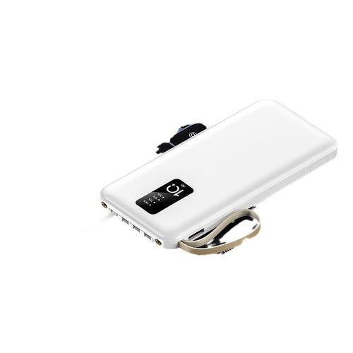 Multifunksjonell powerbank med integrert kabelsystem Skanto