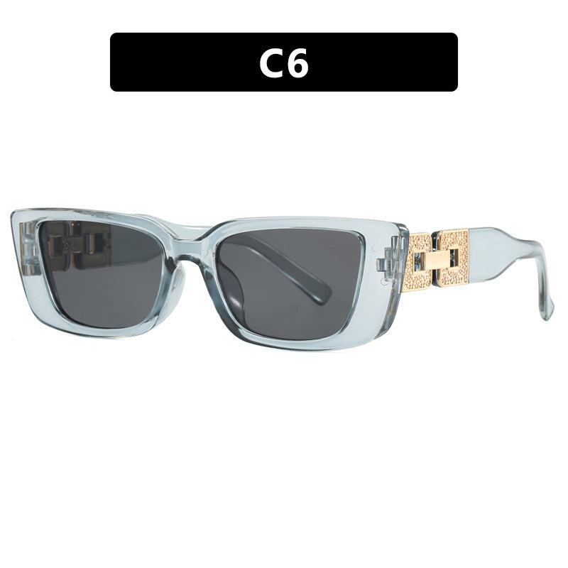 Dame moteriktig Oversized solbrille med unikt leopardmønster Skanto