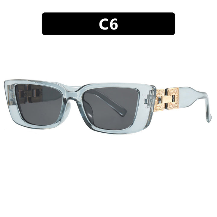 Dame moteriktig Oversized solbrille med unikt leopardmønster Skanto