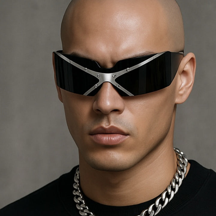 Dame futuristisk sportssolbrille Skanto