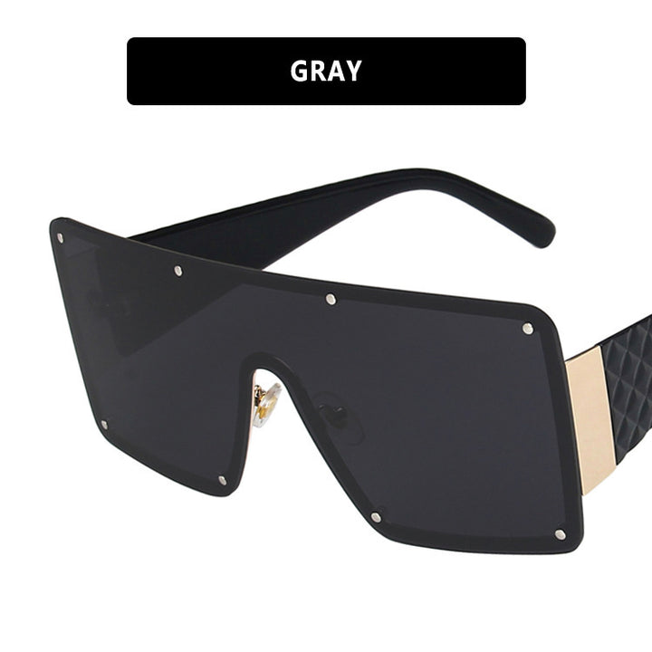 Dame geometrisk oversized solbrille med gradientlinser Skanto