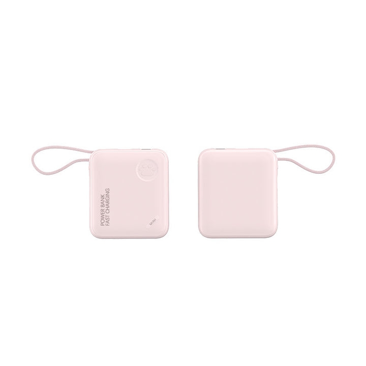 Kompakt powerbank med hurtiglading og bærehåndtak Skanto