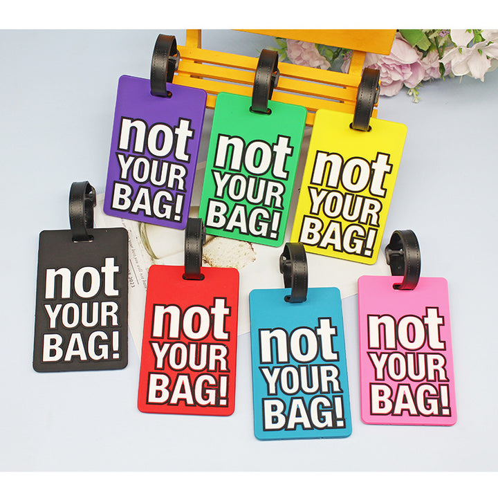 Unisex Bagasjelapp med humoristisk design Skanto