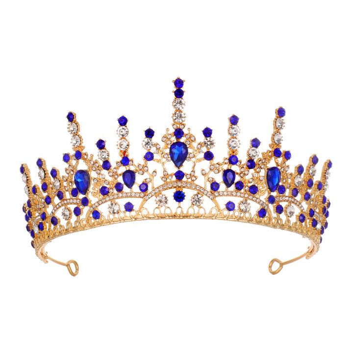 Dame Elegant Krystall-Tiara med filigransk Design Skanto