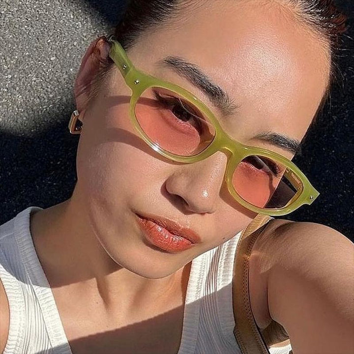 Dame Cat-Eye solbrille i elegant vintage-stil Skanto