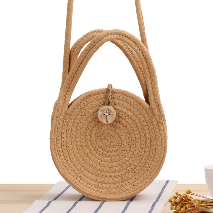 Round Macrame Shoulder Bag Skanto