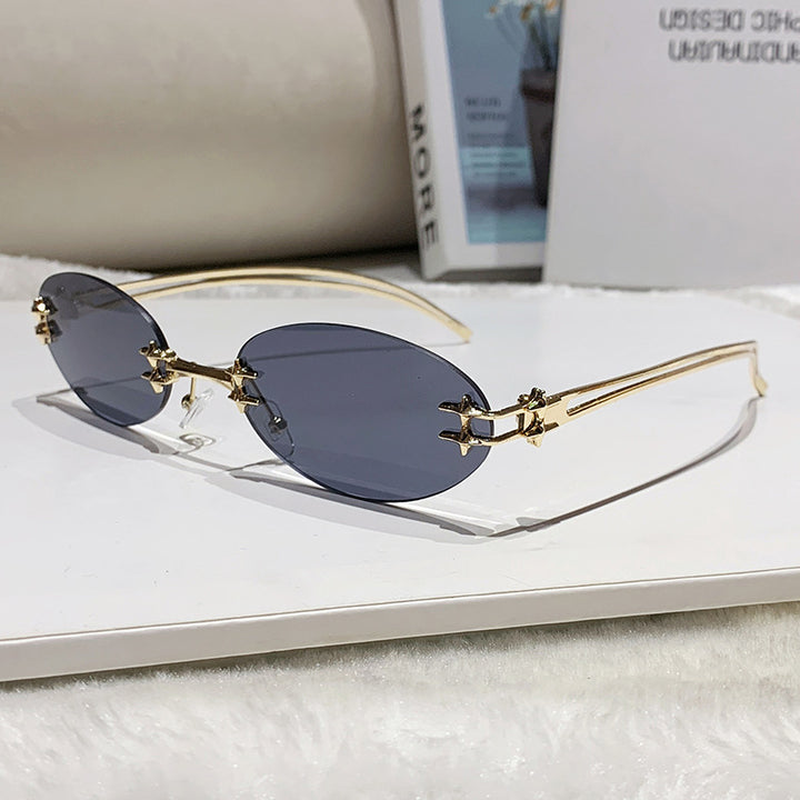 Dame elegant metallbrille med filigran design Skanto