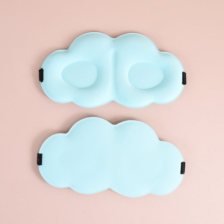 Dame med søte sky søvnmaske laget av minneskum med ergonomisk polstring og justerbart elastisk bånd Skanto