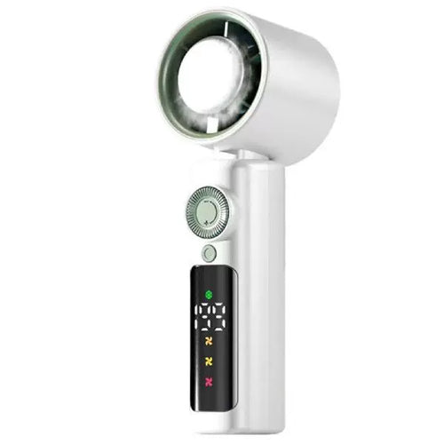 Unisex en størrelse kompakt trådløs turbine-luftsirkulator med digitalt LED-display presis hastighetsvalg Skanto