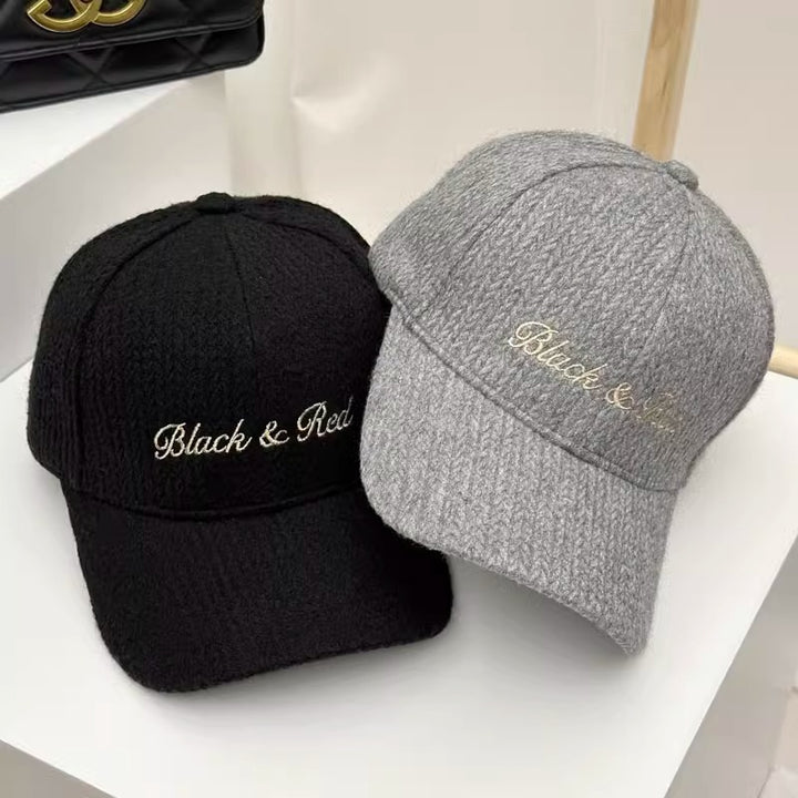 Kvinne Teksturert Strikket Baseballcaps Skanto
