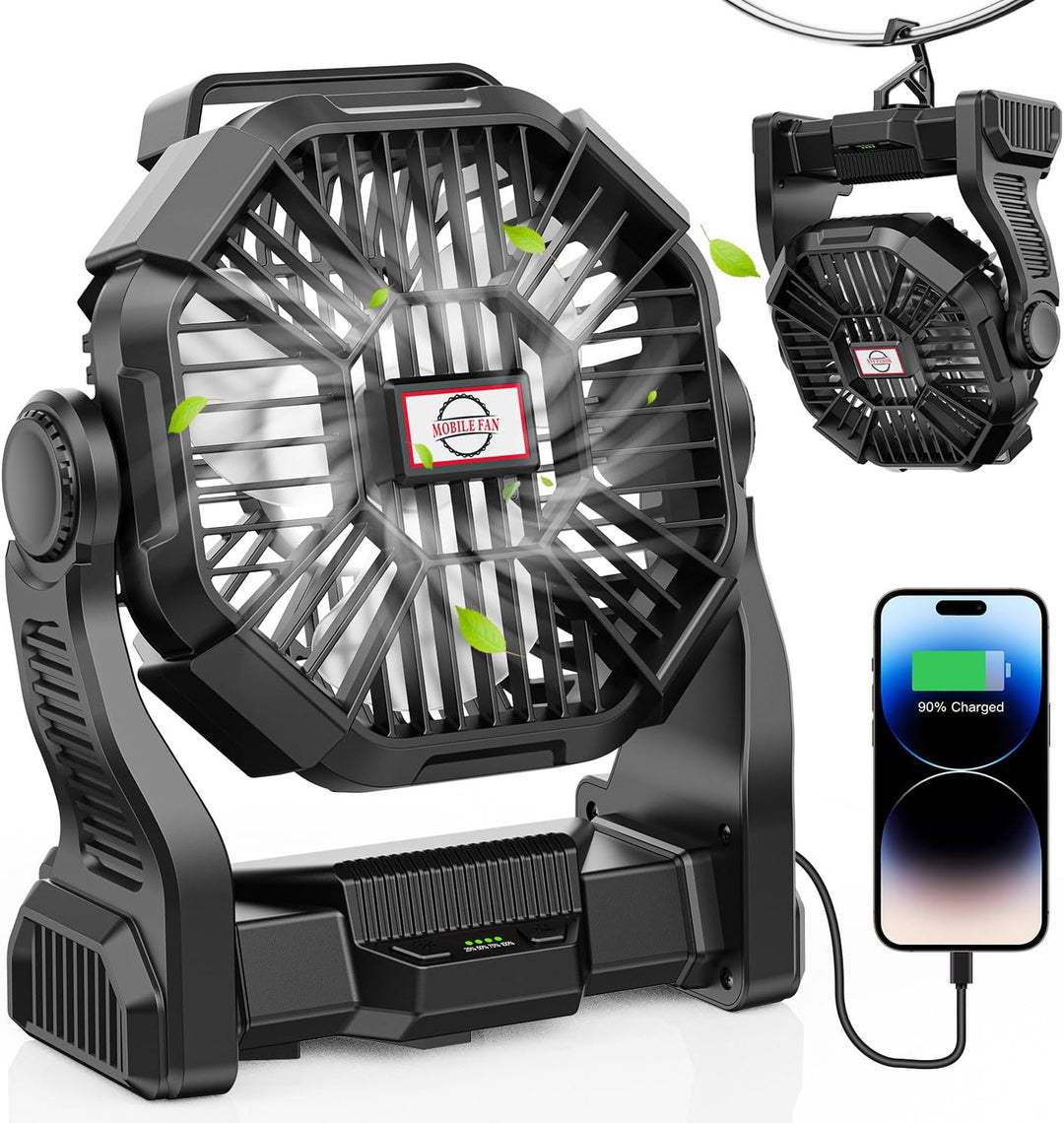 Unisex Bærbar Batteriventilator med USB-ladefunktion Skanto