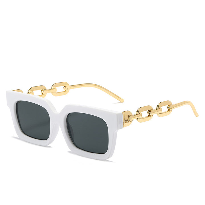 Dame moteriss solbrille med unikt kjedeelement Skanto