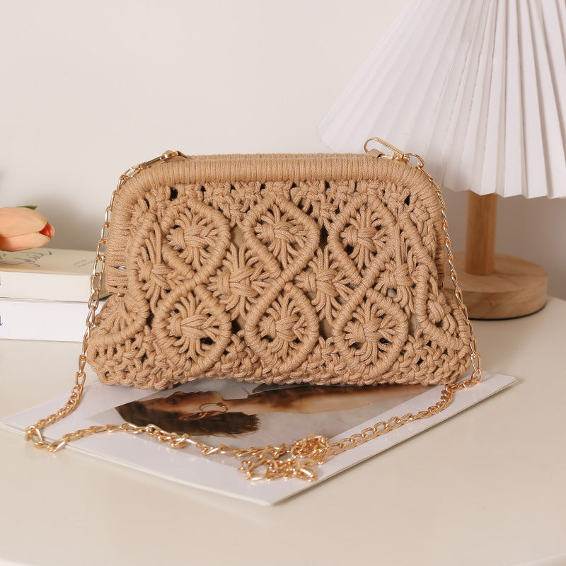 Håndknyttede crossbody-veske i Boho-stil Skanto