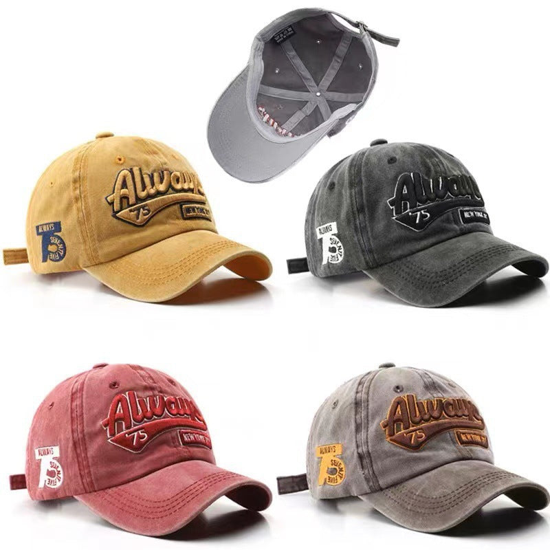 Unisex Vintage Slittet Fritidscaps Skanto