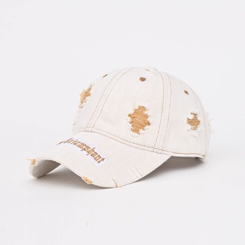 Kvinners slitt denim caps Skanto