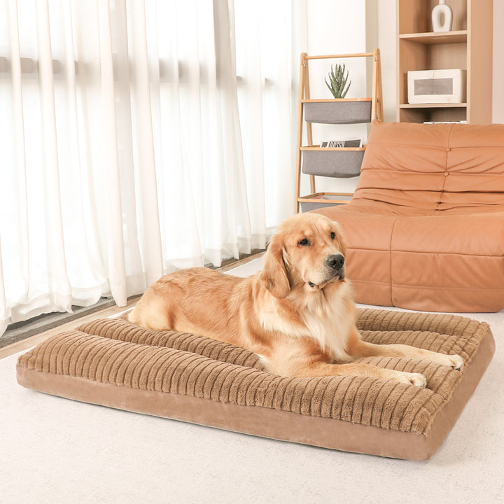 Unisex ortopedisk premium hundepute med kosetopp Skanto