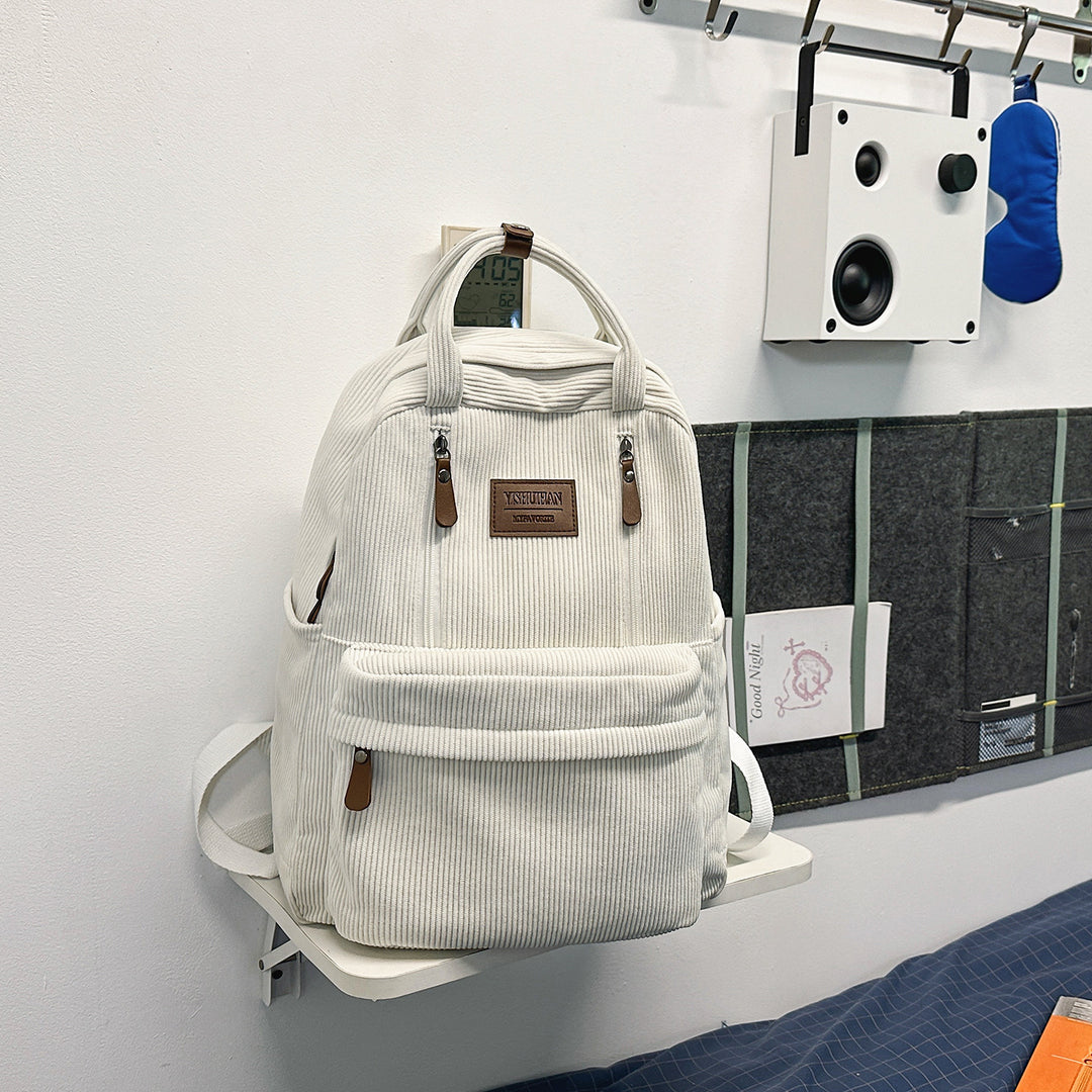 Cordfløyel Skole Ryggsekk