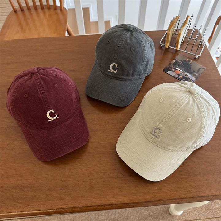 Herre Vintage-Inspirert Vasket Denim Caps Skanto
