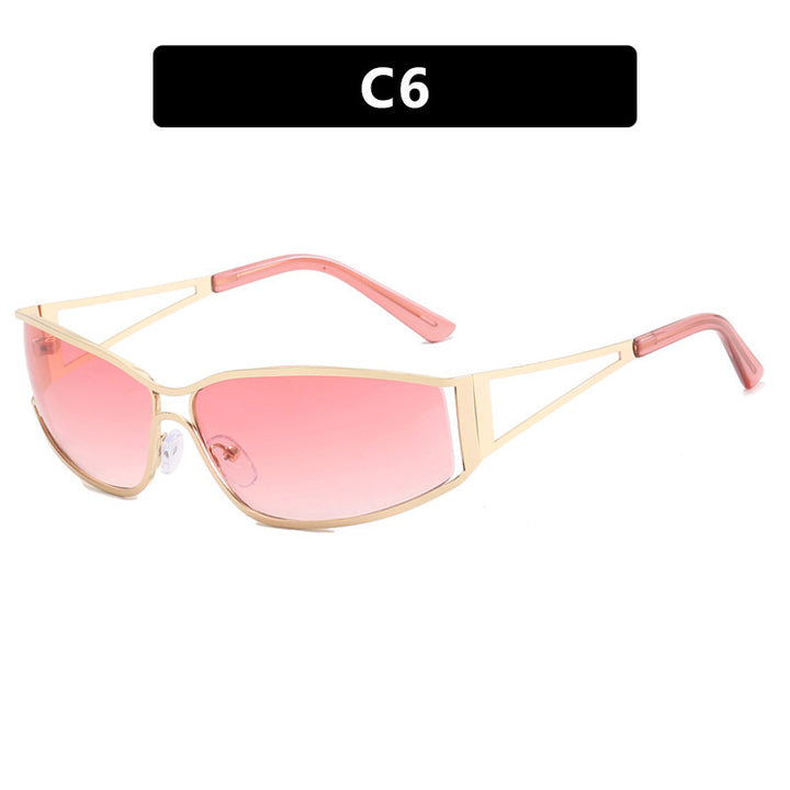 Damer sporty solbrille i futuristisk stil Skanto