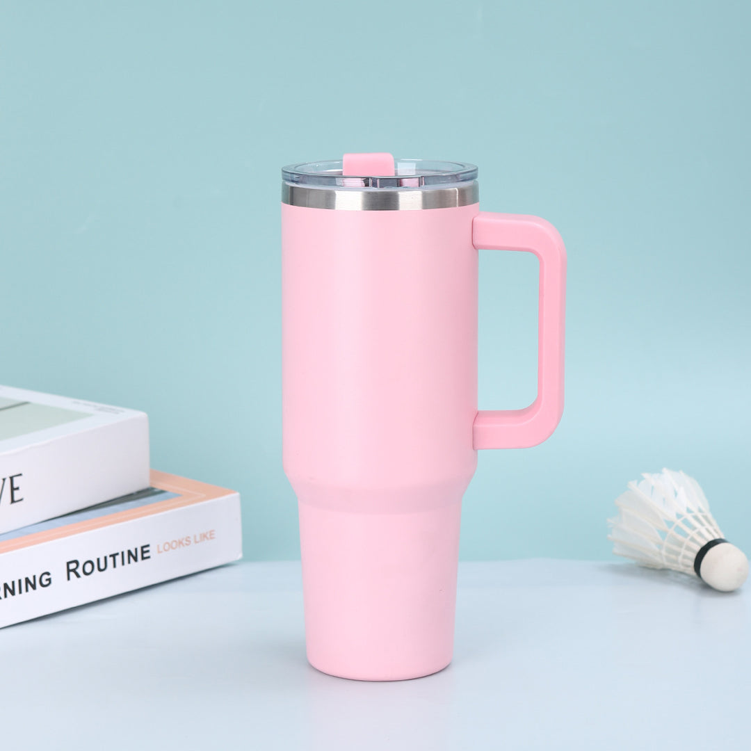 Kvinne Høy- kvalitet Termisk Kopp med Ergonomisk Håndtak og Leak-Proof Lokk Skanto
