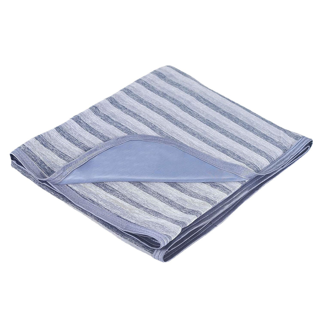 Dame myk og pustende stripe-fleece-teppe Skanto