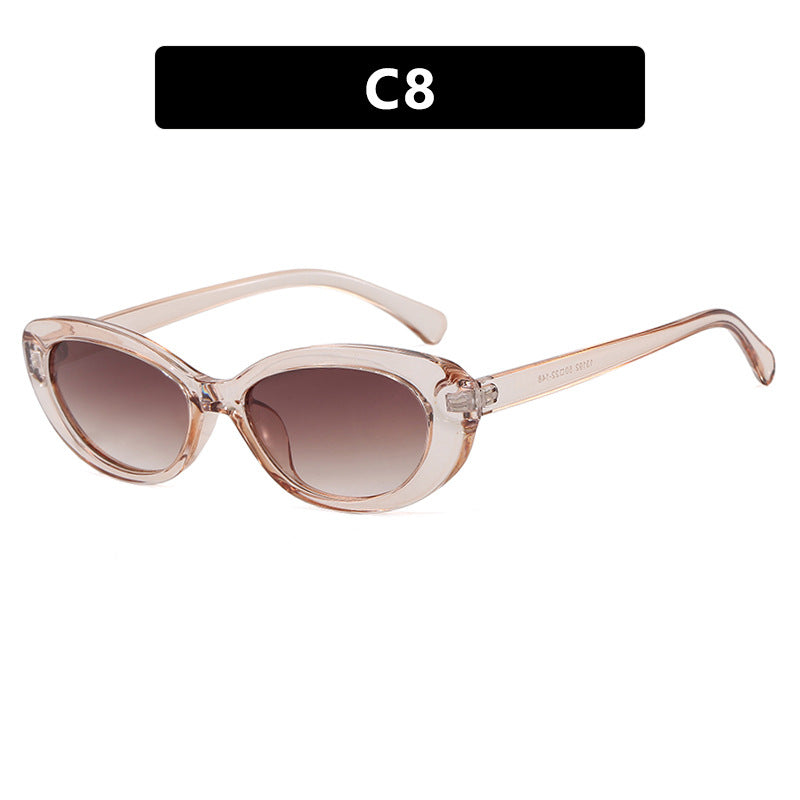 Dame moter Cat-Eye solbriller med UV-beskyttelse og elegant ramme Skanto