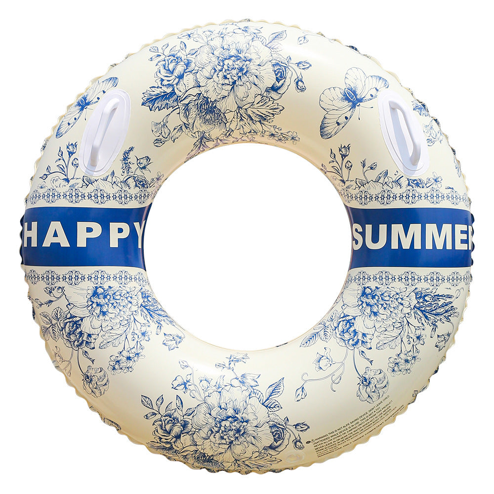 Unisex Elegant Swim Ring med Blomsterdesign Skanto