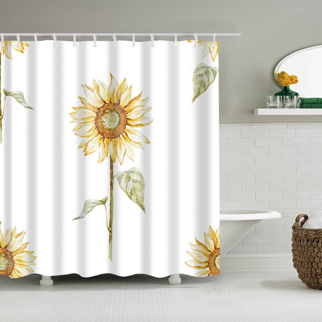 Blomster mønstrede badekar dusjforheng Skanto