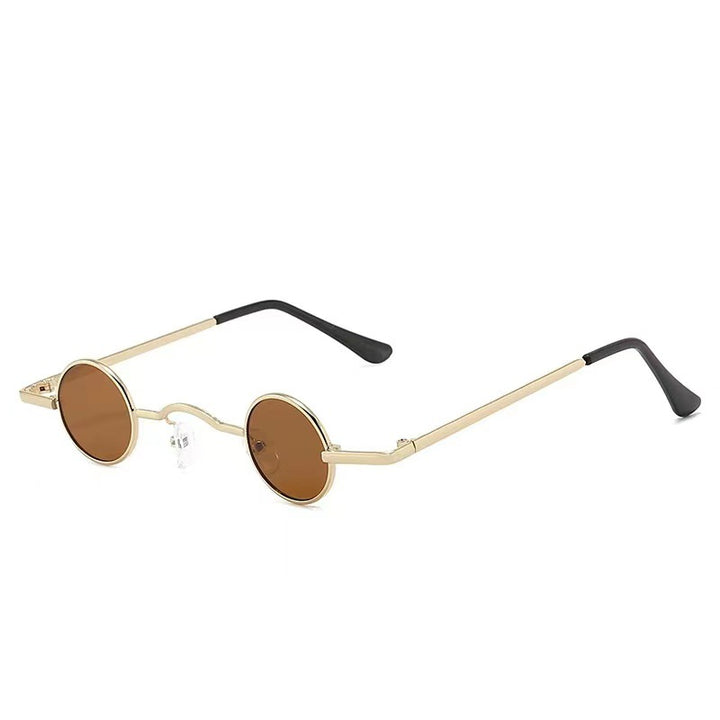 Dame Runde solbrille i vintage-stil Skanto