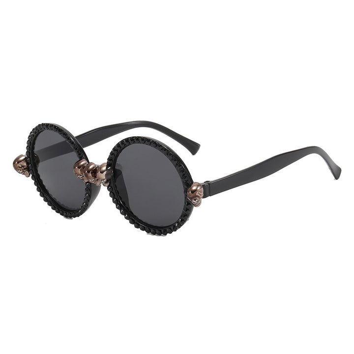 Dame Ekstravagant rund solbrille Skanto