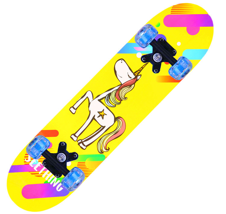 Jenters tegneseriefigur mini skateboard Skanto