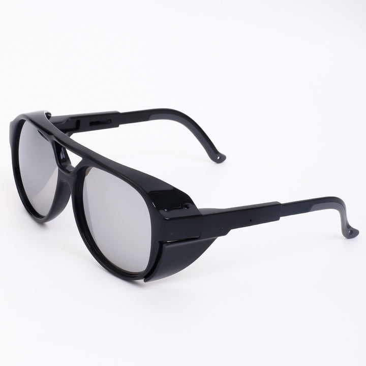 Dame oversized solbriller i geometrisk design med robust ramme og polarisert glass Skanto