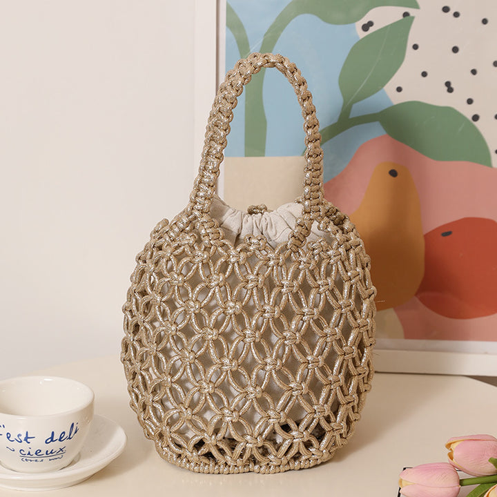 Trendy Shopper-veske med unikt nettdesign Skanto
