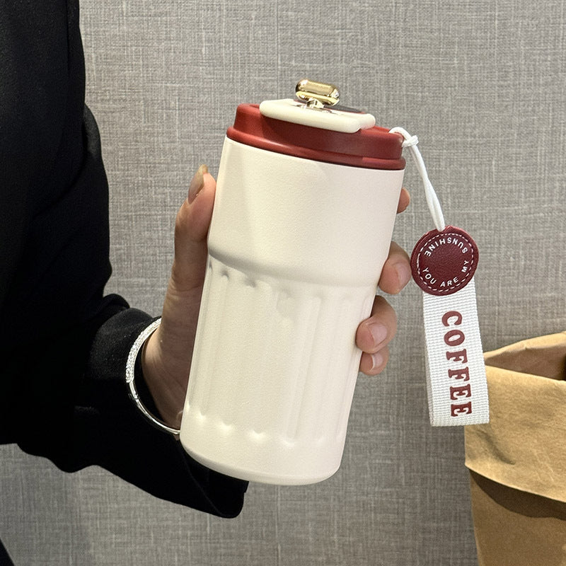 Damen Isolierter Kaffee Becher mit praktischem Klappverschluss Skanto