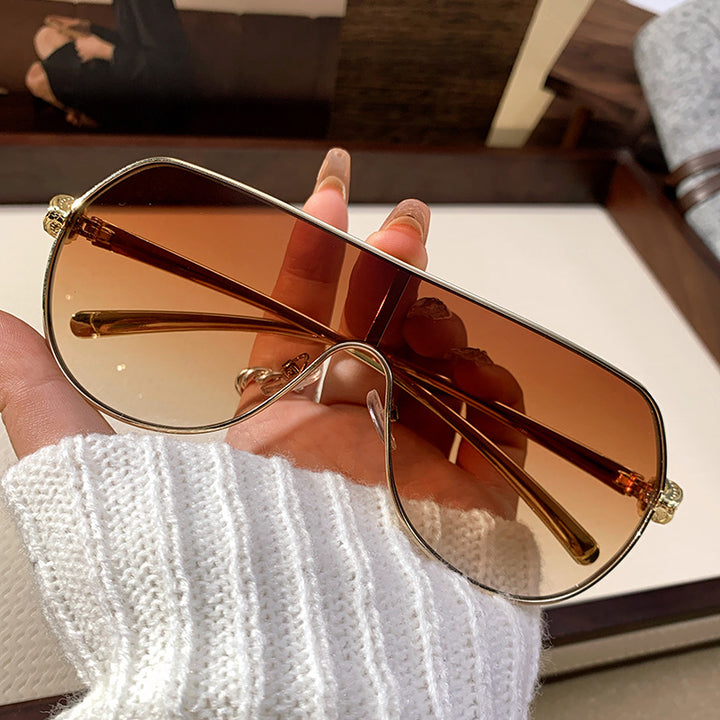 Damer oversized pilot solbriller Skanto
