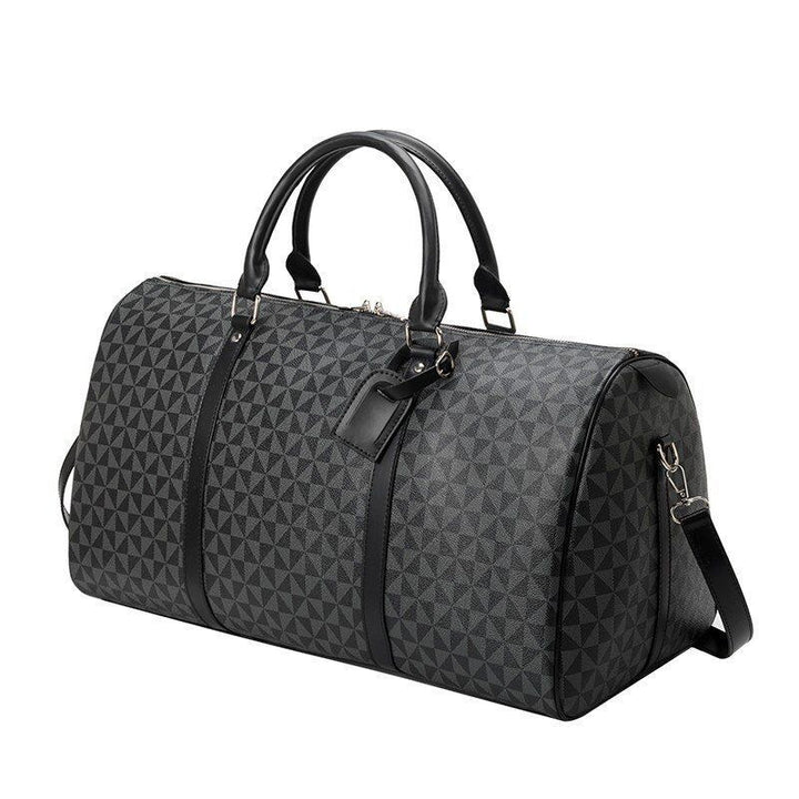 Romslig reiseveske med stilfull geometrisk design Skanto