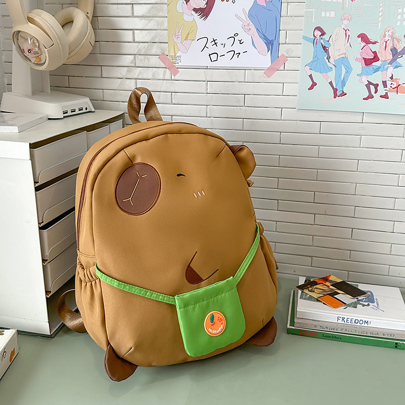 Søt tegneseriefigur mini skoleveske