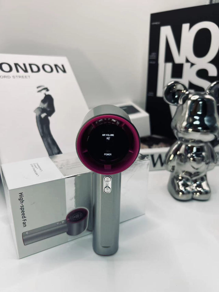Dame Håndholdt USB-vifte med temperaturvisning Skanto
