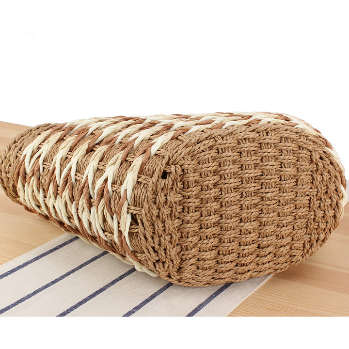 Basket bag with decorative woven design Skanto