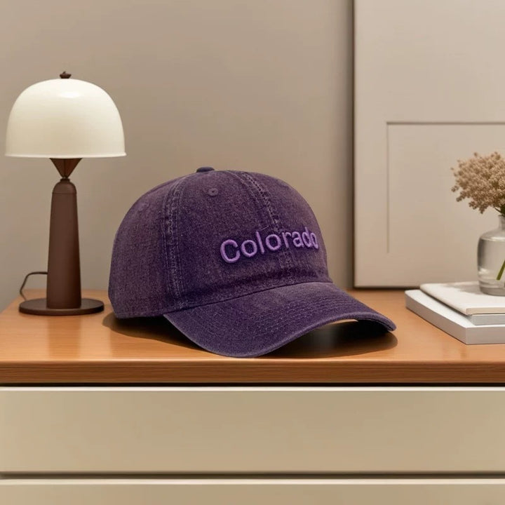 Kvinne Sprek Bomull Baseball Caps med Brodert Detalj Skanto